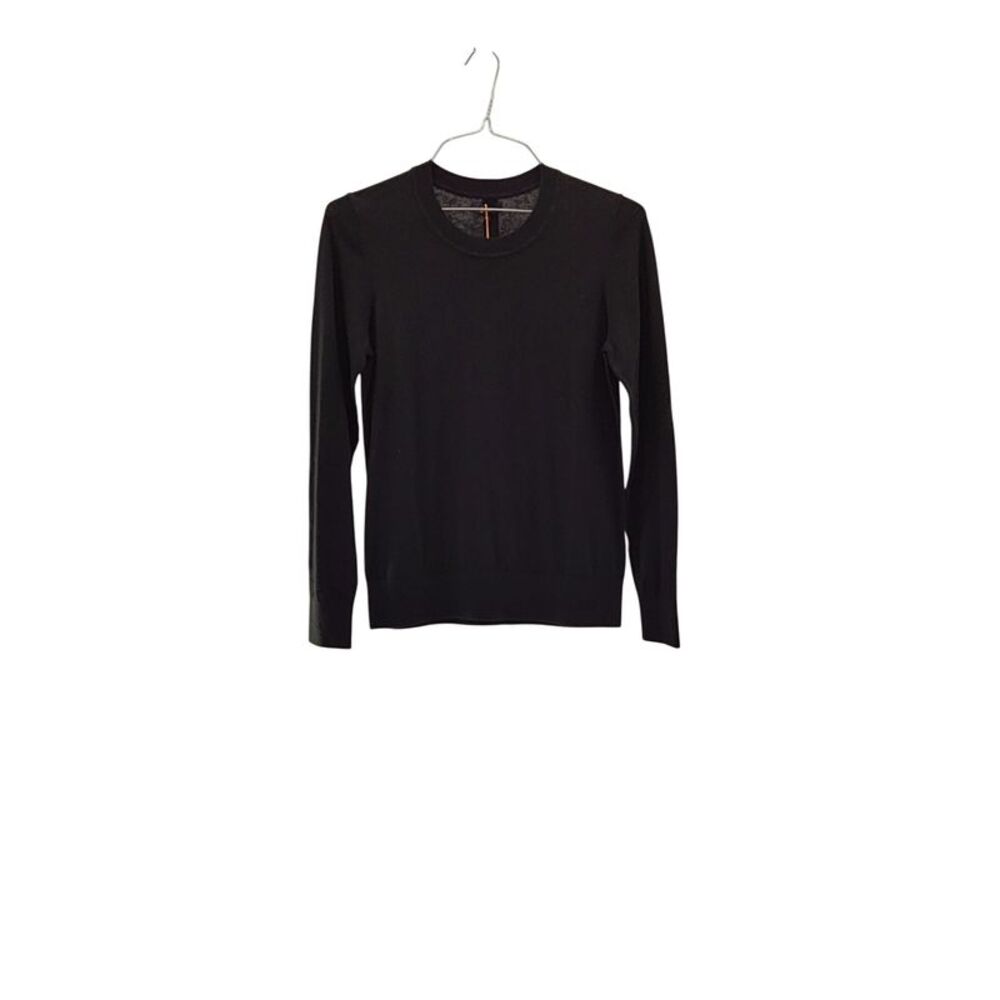 Quince Black Sleeved Top M